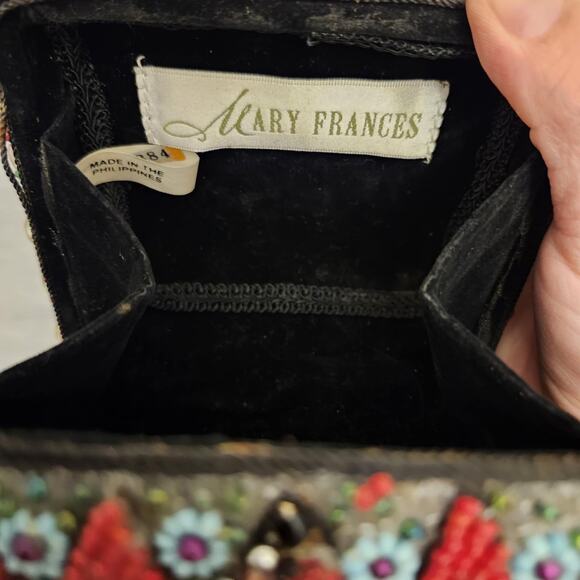 Mary Frances Beaded Small Shoulder Bag Flower Embellished‎ Clutch Chain Bag - Picture 4 of 16